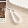 Protective Spring Coil Elastic Retractable Keychain Lanyard Phone Cord Student Backpack Accessory Anti-Loss Strap for Car Key