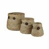 Basket Set DKD Home Decor Seagrass (30x30x28cm)