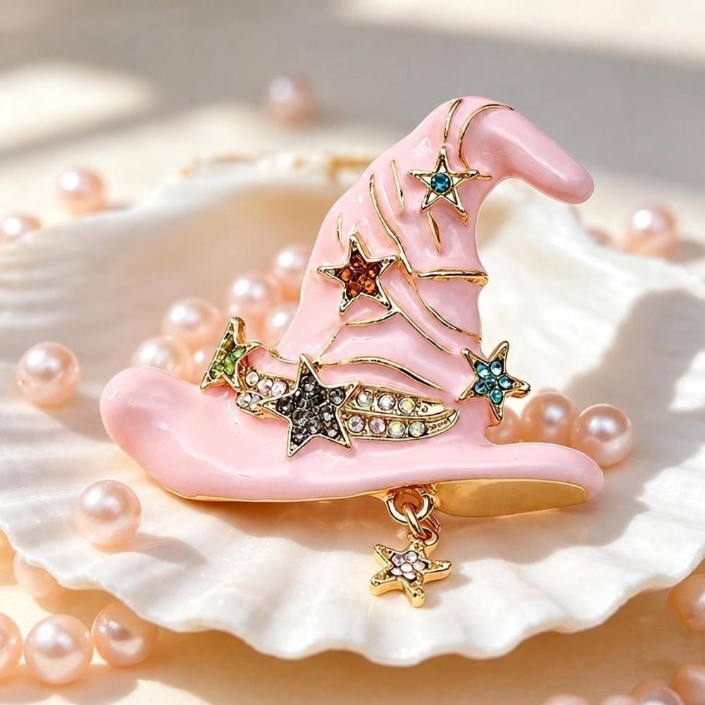 Creative Witch Hat Pin Vintage Clothing Accessory New Halloween Brooch Halloween Party