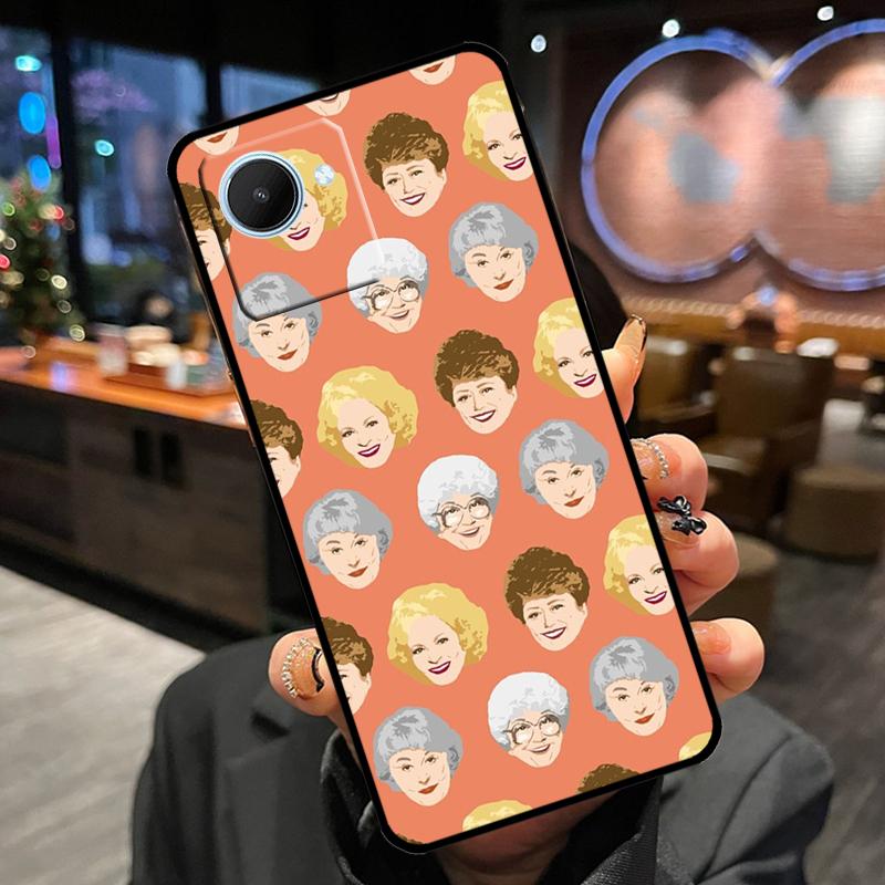 Betty White Golden Case For Realme 13 Pro Plus 12 11 14 15 GT6 GT7 Pro C15 C35 C53 C55 C61 C63 C65 C67 C71 C75