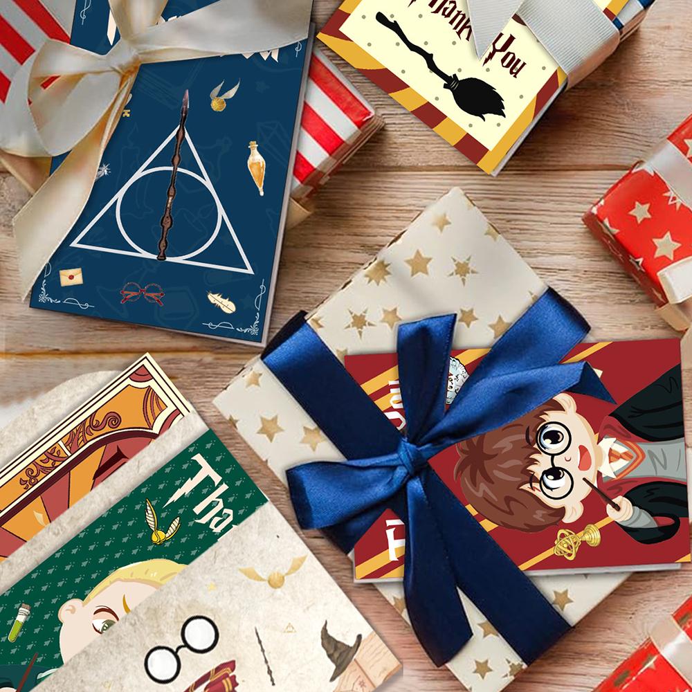 12 шт. Волшебные карточки благодарности с 12 шт. конвертов для принадлежностей для вечеринки