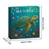 Christmas Sea Turtle Advent Calendar 24 Days 2D Acrylic Ornament Countdown Calendar for Home Car Decor Adults Kids Party Favors