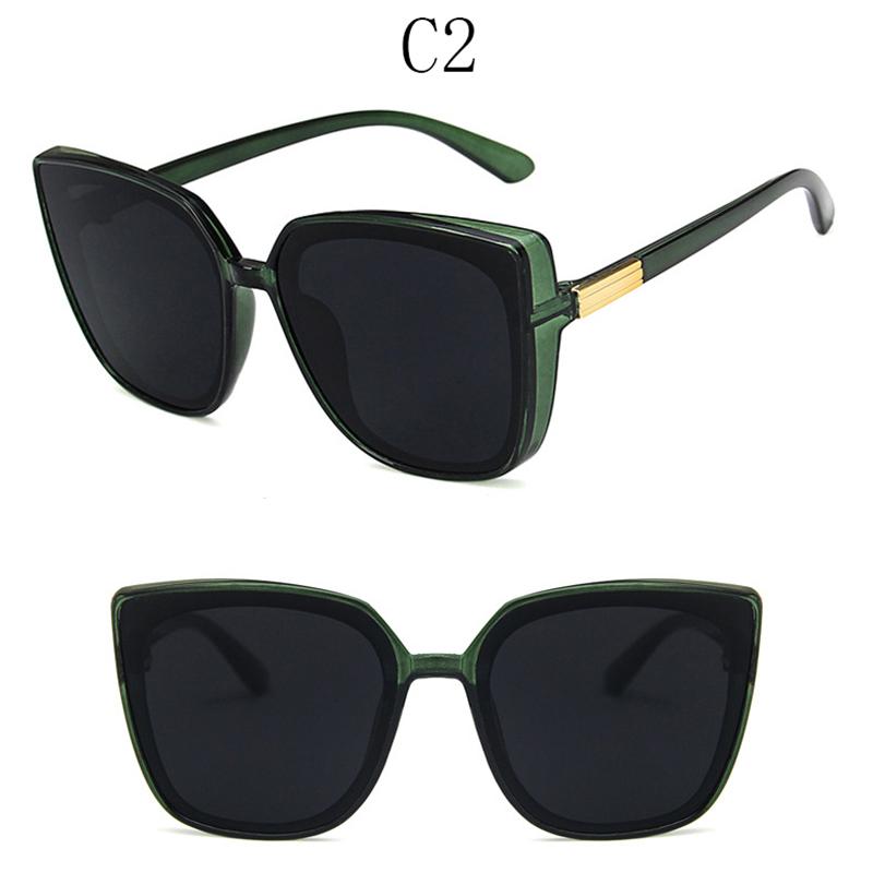 Fashion Cat Eye Sunglasses Women Oversized Big Frame Sunglasses Vintage Glasses Cool Sexy Sunglasses UV400
