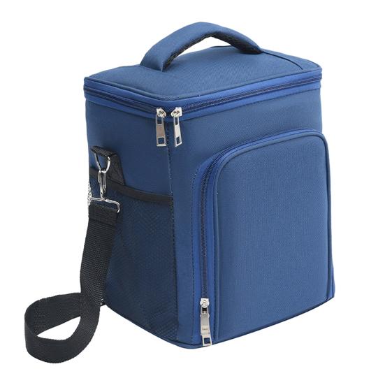 Большая изолированная сумка для обеда с ручкой, двойная расширяемая изоляционная сумка, герметичные охлаждающие камеры для кемпинга, портативная большая сумка для обеда