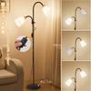 Arayuru Floor Lamp, Indirect Lighting, LED Light, Stand Lamp, Atmosphere Lamp, Color and Dimmable, Remote Control, Switched Power Cord, 2 LED Bulbs