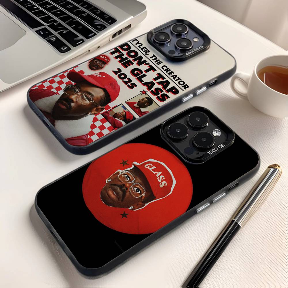 Чехол для телефона от рэпера Т-Тайлерс The Creator Для iPhone 16,15,14,13,12,11,8,7,Pro,Max,Plus,Mini,XS,SE Противоударный Черный Матовый Жесткий
