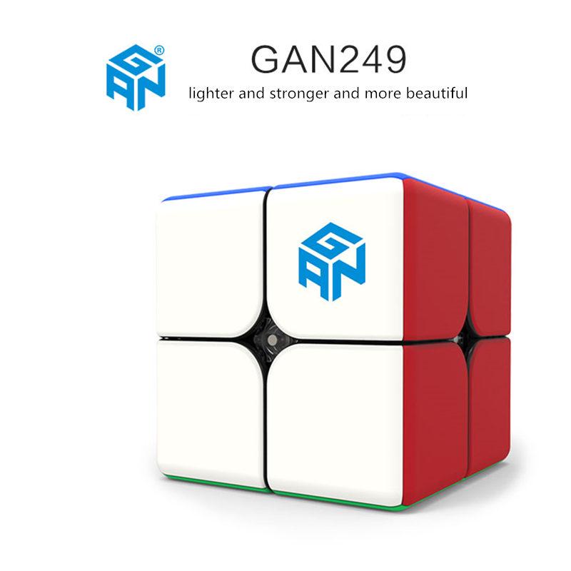 GAN 249 2x2 Magic Speed Gan Cube без наклеек GAN 249 V2M головоломка карманный куб красочные игрушки Gans для детей