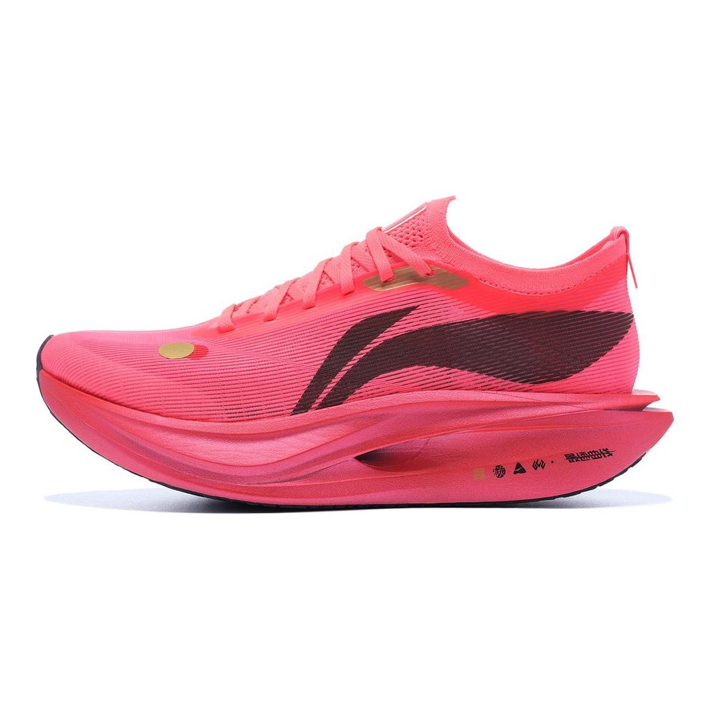 Беговые кроссовки Li Ning Feidian 5 ELITE Унисекс Низкие Флуоресцентный Бегония Красный ARMV003-30