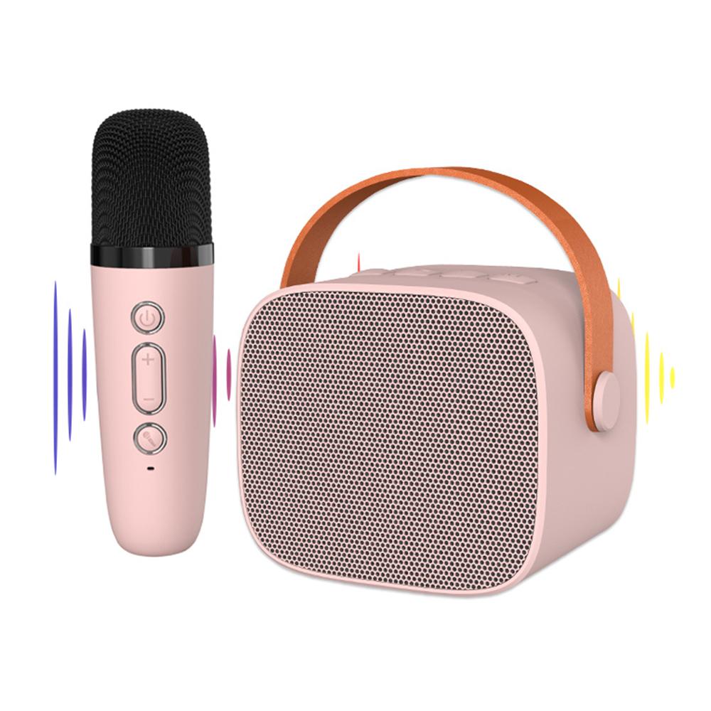 P2 Домашний Детский Караоке Bluetooth-совместимый Динамик Портативная Колонка с 1 Микрофоном