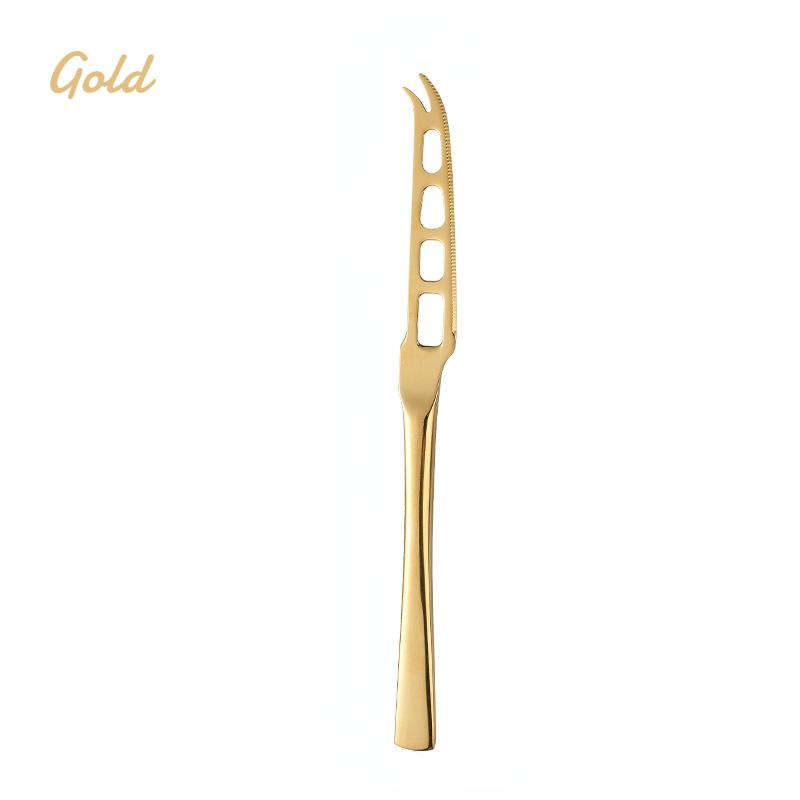 Stainless Steel Butter Knife with Hole Multifunctional Cheese Dessert Jam Knife Cutlery Tool Kitchen Toast Bread Knife