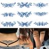 Juice Tattoo Stickers, Herbal Tattoo Stickers, Semi-Permanent English Letter Tattoo Stickers Tattoo