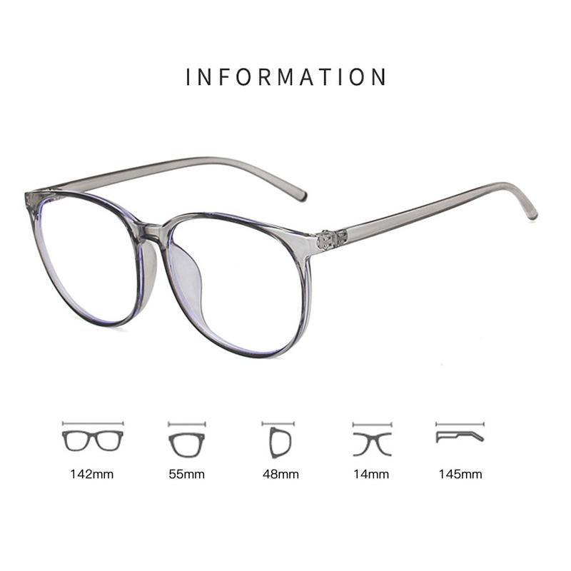 Очки для компьютера, женские круглые очки с защитой от синего света, мужские очки с оптической блокировкой, прозрачные