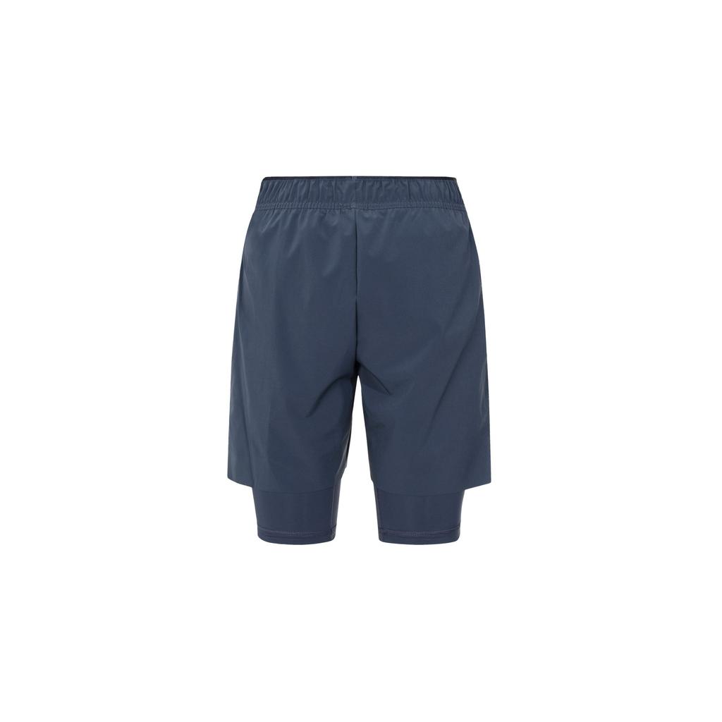 Nike Эластичные спортивные однотонные повседневные шорты с пятью точками, мужские шорты, цвет: громово-синий, серый, каменно-белый FD5285-437