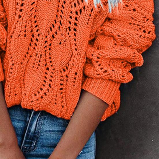 Winter Autumn V Pullovers Neck Sweaters Hollow Out Plus Size 4 Wool Colors Female Loose Knitted Jumper