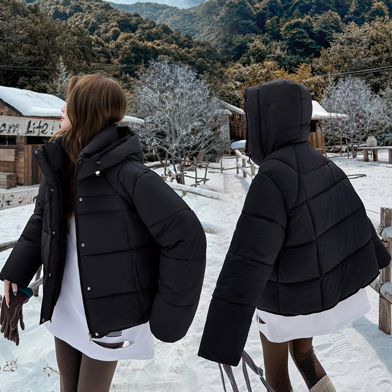 Women’s Short Hooded Windproof Thicken Warm Winter Jacket Outerwear