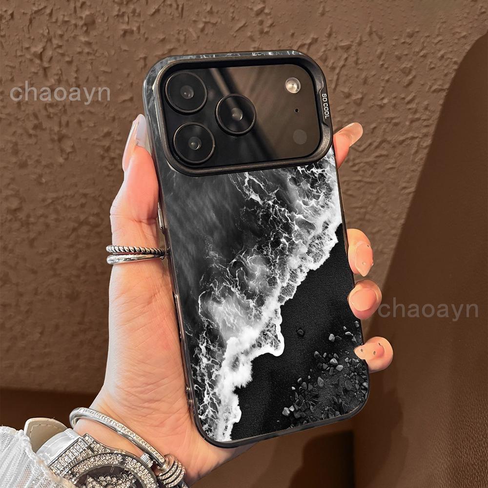 Чехол для телефона с пейзажем побережья для iPhone17 16 15 14 13 12 11 Pro/ Max/Plus ударопрочная задняя крышка защита от отпечатков пальцев