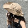 Women Summer Portable Outdoor Sun Hat UV Protection Bucket Safari Wide Brim Fisherman Cap Fisherman Sun Hat