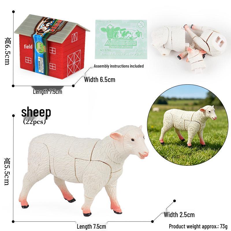 4D Stereo DIY Animal Model Kit: Eagle, Scorpion, Gecko, Rattlesnake, Spider, Lizard, Squirrel, Hedgehog
