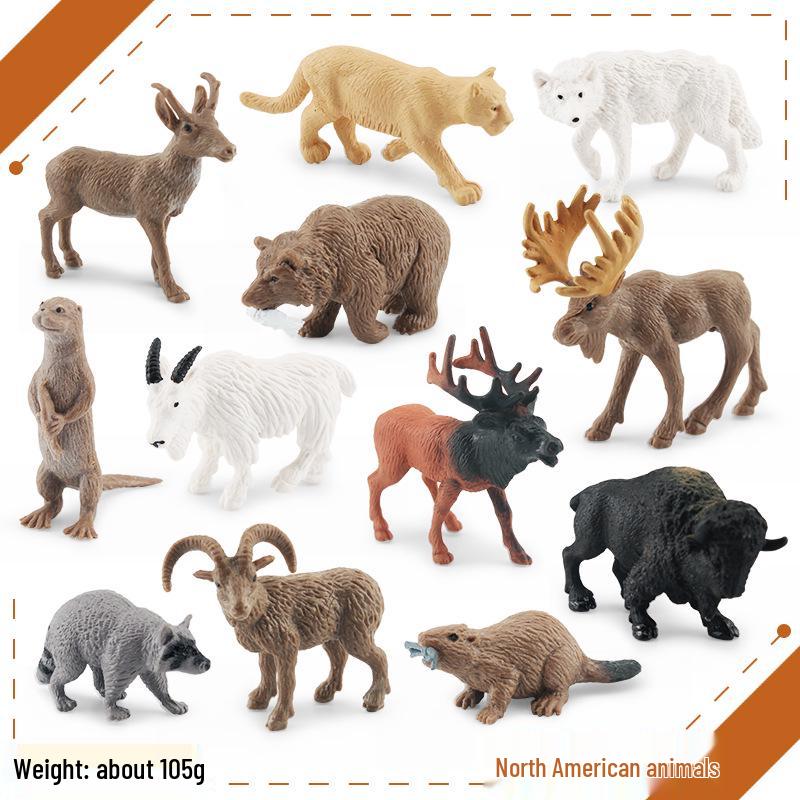 Набор миниатюрных моделей сельскохозяйственных животных для трансграничной торговли: Куры, Утки, Гуси, Коровы и другие