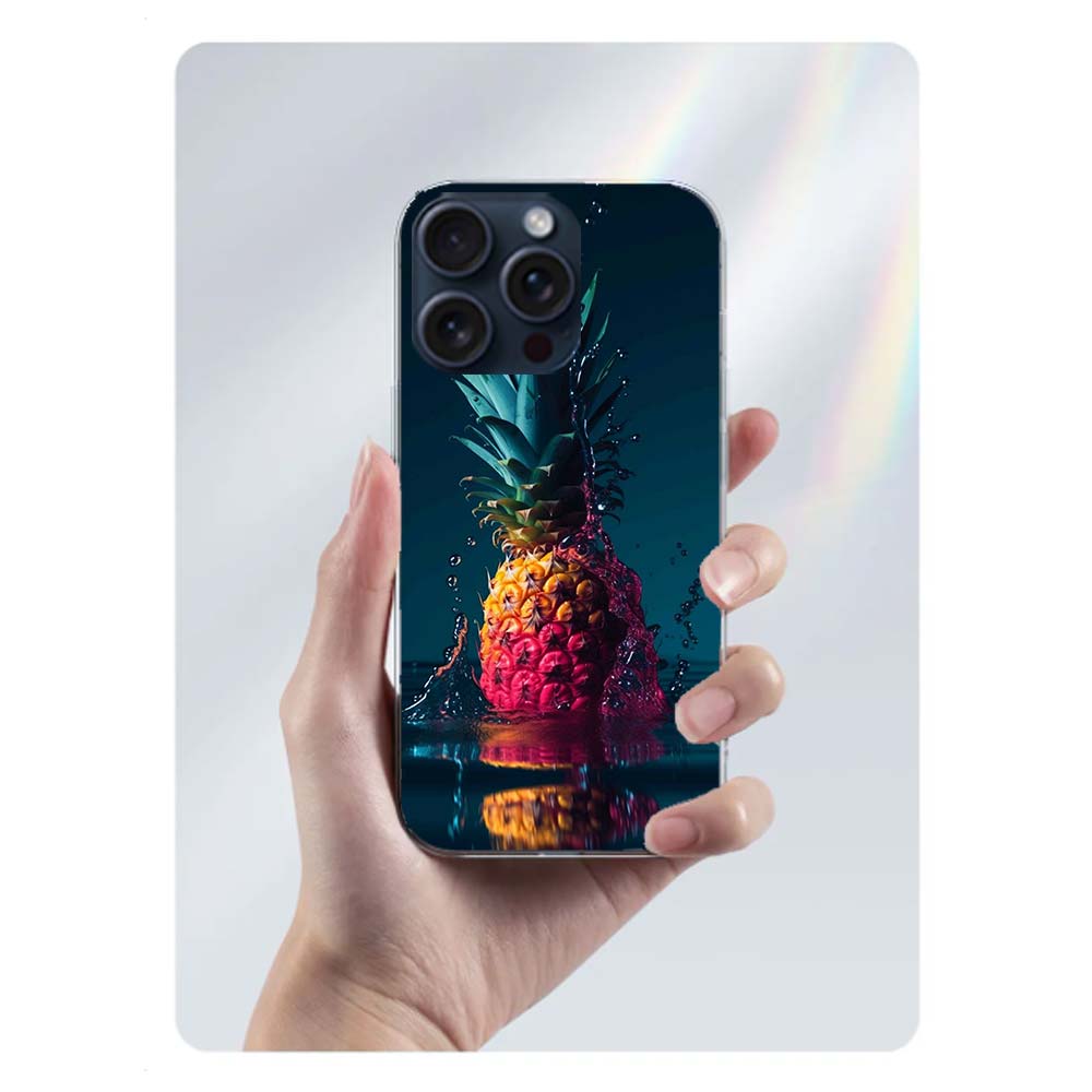 Harvest Pineapple Clear Phone Case For Iphone 17 Air 16 Pro Max 15 Pro 14 Plus 17E 16E 11 13 12 Mini Cover Cases Fundas Cell TPU