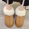 Faux Fur Winter Boots for Women 2025 Non Slip Plush Snow Boots Woman Thick Bottom Warm Cotton Shoes Platform Botas Mujer Female