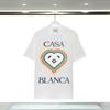 Casablanca Print T-Shirt Mens Short Sleeve Loose Fit Cotton Tee Casual Wear