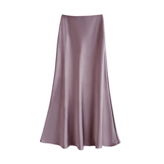 Женская юбка «рыбий хвост» с высокой талией, атласная, дышащая, с блеском, облегающего кроя, юбка макси, для работы, отдыха, повседневной носки