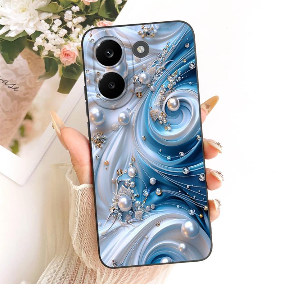 Чехол для Poco X8 Pro / X8 Pro Max, противоударный, из мягкого ТПУ-силикона, задняя крышка для Xiaomi Poco X8Pro Max 5G, чехлы с цветами