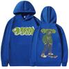 Горячая Распродажа Худи с Графическим Принтом Rapper Mf Doom Мужские Женские Streetwear Hip Hop Свитшот Harajuku Y2K Мода Свободный Повседневный Оверсайз Пуловер