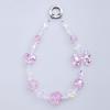 PICOCICI Anti-drop Phone Strap Love Heart Bowknot Decor Crystal Clear Beads Wrist Band