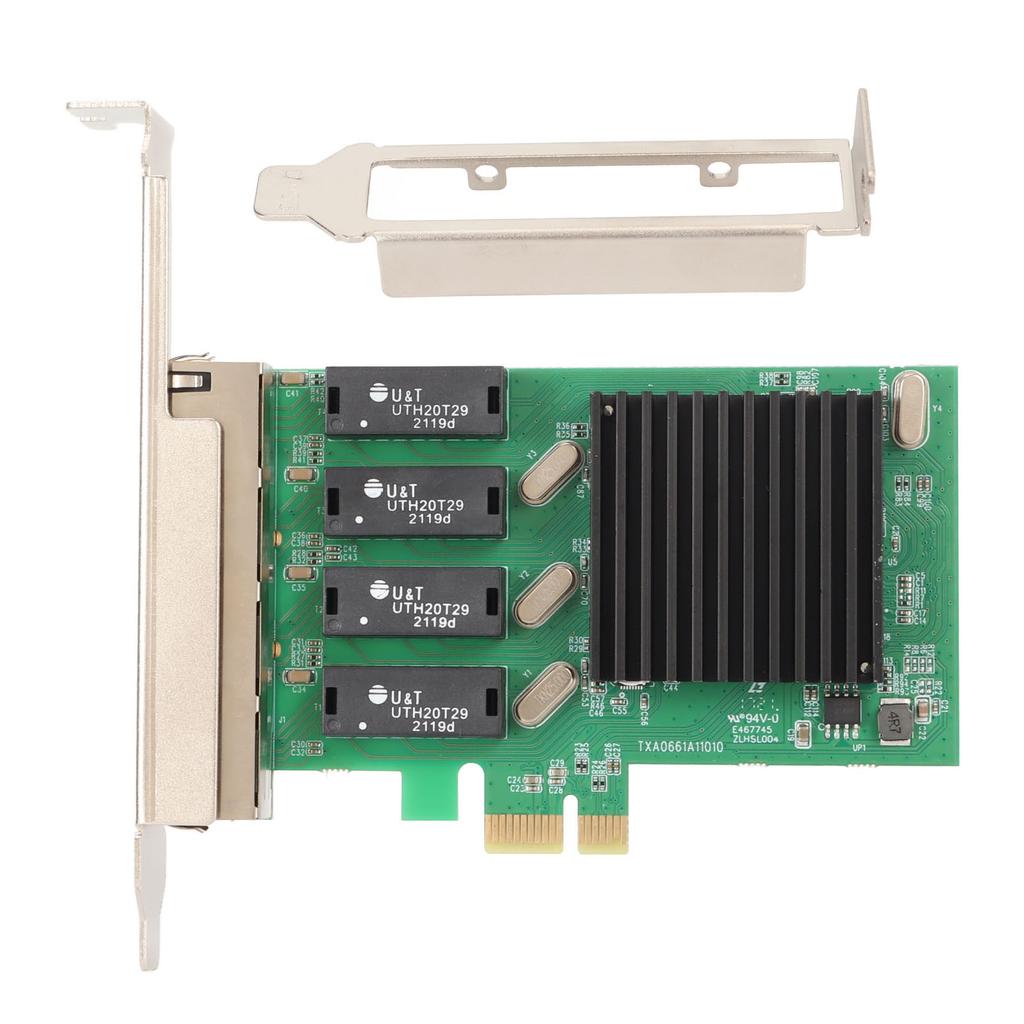 Сетевая карта PCIe 4 порта 1000 Мбит/с передача PCI Express 1.1 Gigabit Ethernet карта для сервера