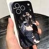 Мягкий чехол для телефона Albedo O-Overlords Аниме для iPhone 16 16E 17 Air 15 Pro Max 14 Plus 13 Mini 11 12 7 Черный чехол Задняя панель
