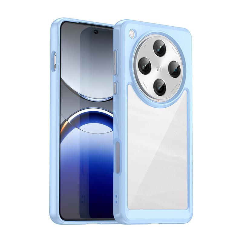 Прозрачный цветной чехол из ТПУ для OPPO Find X8 Pro 5G Защитная накладка Прозрачный Fundas Coque Capa