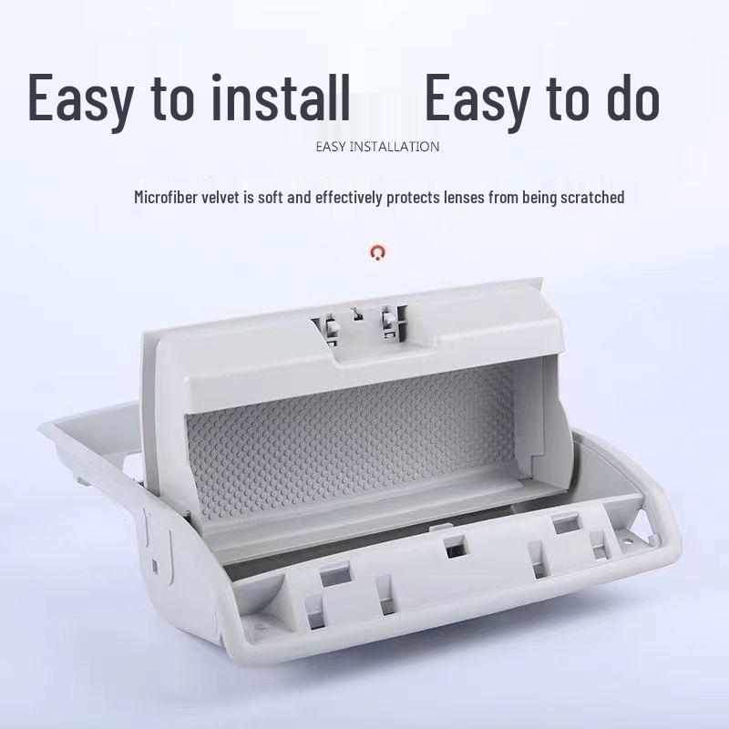 15-18 Lavida Roof Glasses Holder with Frame Storage - Gray Beige Headliner