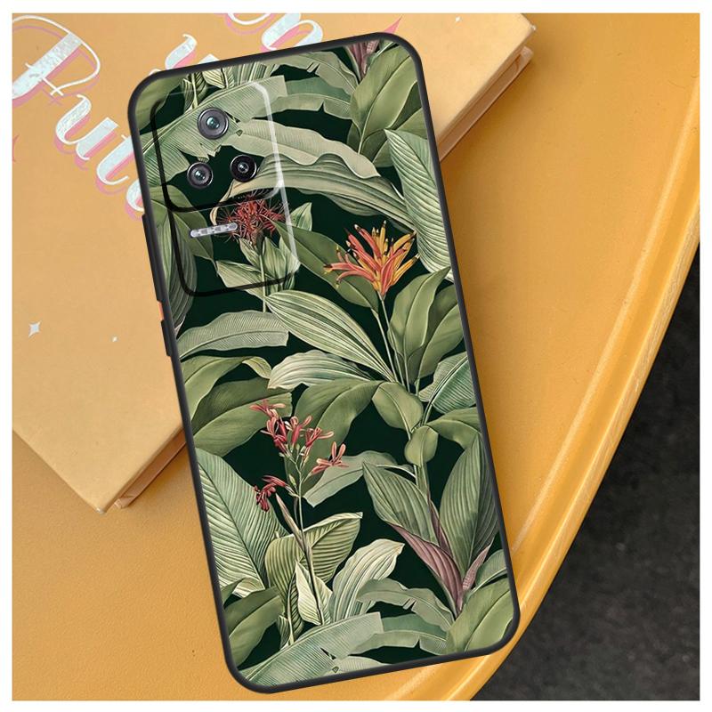 Ретро Чехол с Листьями Банана для Xiaomi 17 Pro Max 13T 14T 15T 14 15 Ultra POCO X7 X5 X6 F5 F6 F7 Pro F8 Ultra