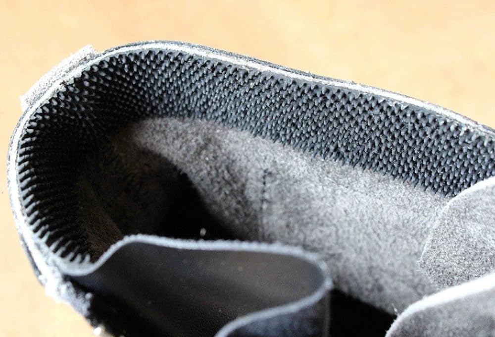 Туфли Tsubaki, модель Safety Velor Zipper, средняя длина CHS29 JIS, серые, на шнуровке, в комплекте, стандартные, Япония, 25,0 см