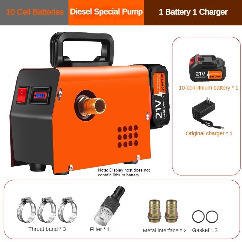 Маленький многофункциональный электрический дизельный насос Портативный ручной дозатор дизельного топлива Перезаряжаемый насос для впрыска масла