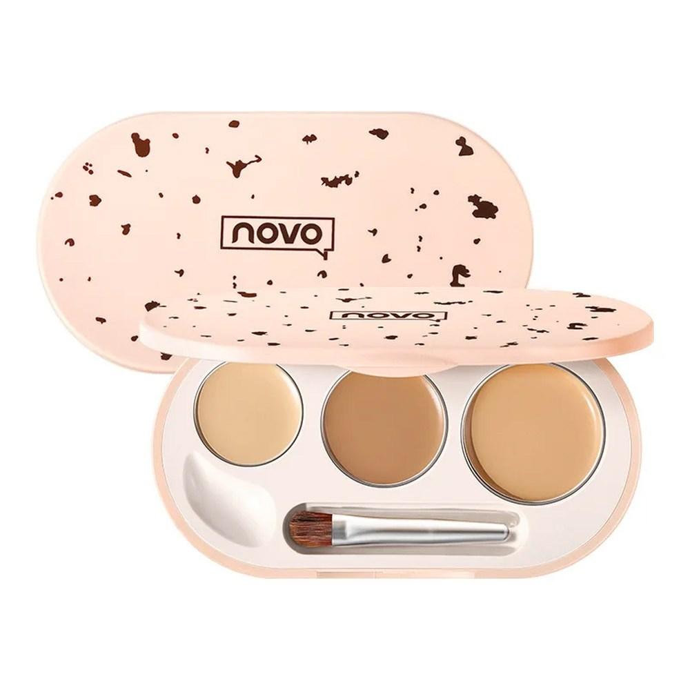 Крем для лица тональный крем водостойкий бронзер маскирующий стойкий натуральный макияж контуринг стойкий консилер для лица, натуральная кожа, 1 шт.