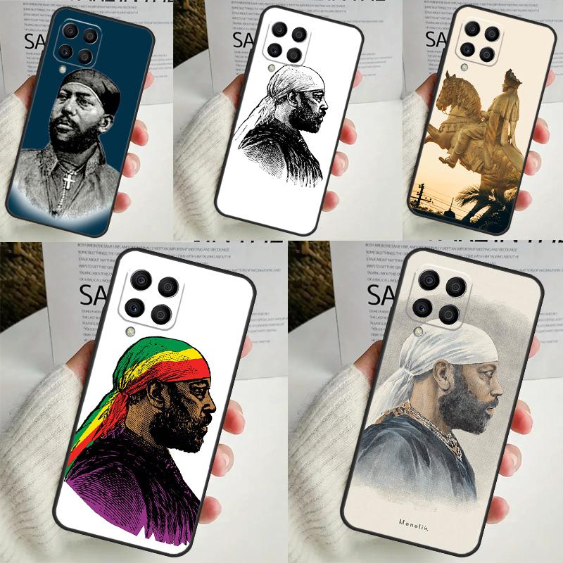 Emperor Menelik II of Ethiopia For Samsung Galaxy M13 M33 M53 M12 M32 M52 M14 M34 M54 M20 M51 M21 M30s M31s M15 M55 Case