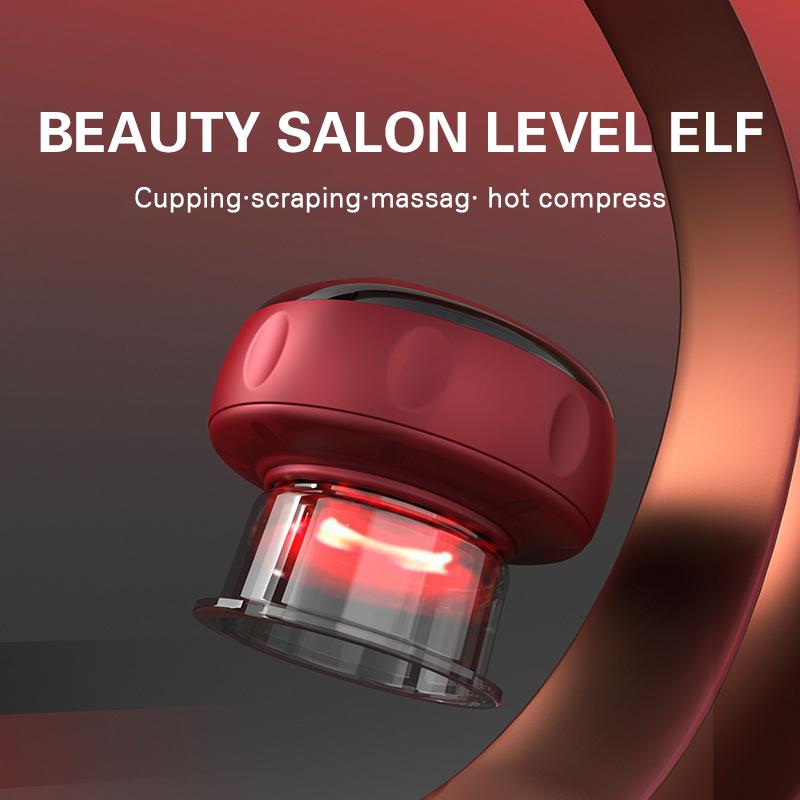 6/12 Gear Charging Vacuum Cupping Therapy Set,Professional Heating Suction Cup Device Neck Arm Massger,Body Scraping Massage