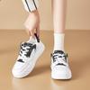 New Small Size Dad and Daughter, Spring Casual Shoes Leather Little White Shoes Women's Platform Sports Student Board Shoes