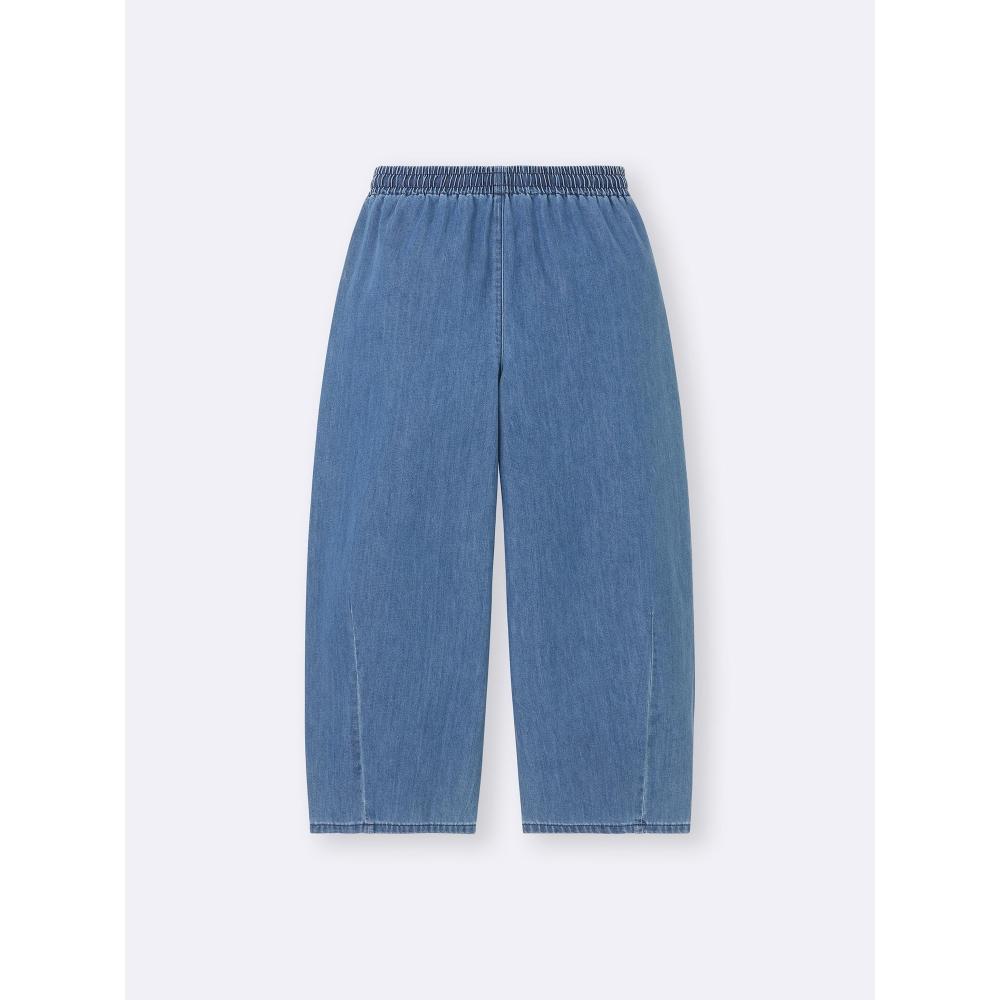 GU by Uniqlo Брюки-бочонки из светлого денима до щиколотки