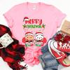 Merry Christmas Cute Bubu Dudu Cartoon Graphics Tshirt Popular Holiday Party Unisex Cotton Tees Trendy Funny Christmas Shirt