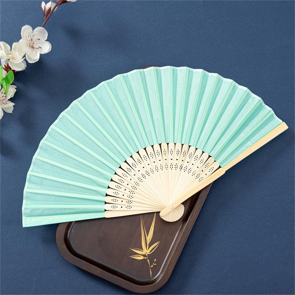 21cm Folding Hand Fan DIY Chinese Blank Paper Bamboo Fan Wooden Antiquity Fan DIY Calligraphy Painting Home Party Decor Gifts