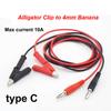 4MM Banana Plug Alligator Clips Electrical DIY Test Lead Crocodile Test Hook Cable Connector Dual Tester Probe Multimeter
