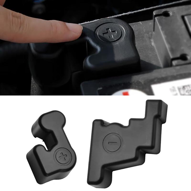 Wooeight 2Pcs ABS Negative/Positive Power Batteries Cover Battery Protection Cover For Volkswagen VW Golf MK7 Touran SKoda