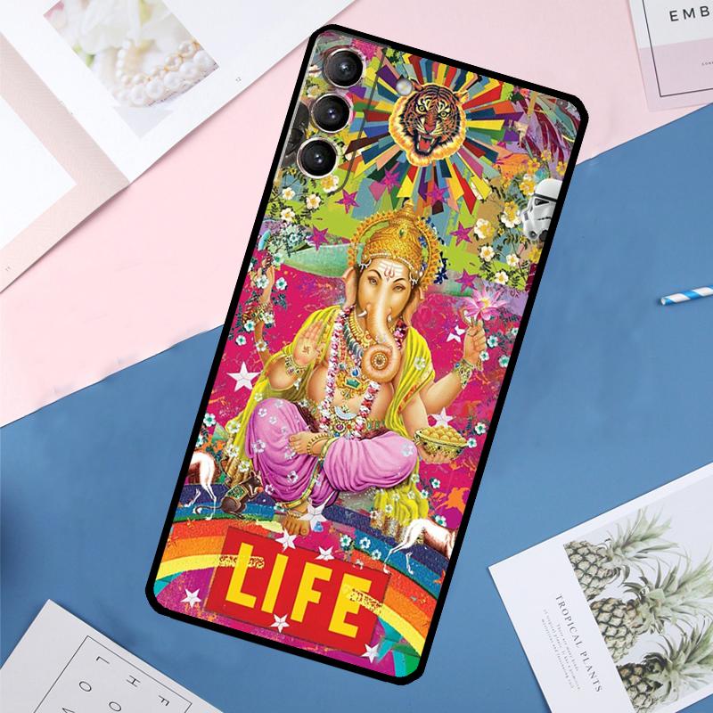 Чехол Гaneша для Samsung Galaxy S24 Ultra S21 S22 S23 S25 Ultra S9 S10 Plus S20 FE S25 FE Задняя крышка