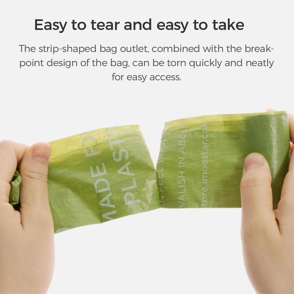 Сборщик фекалий для домашних животных Xiaomi Moestar с 10 мешками/рулонами, одноразовые мешки для мусора для собак с зажимом для поводка и коробкой