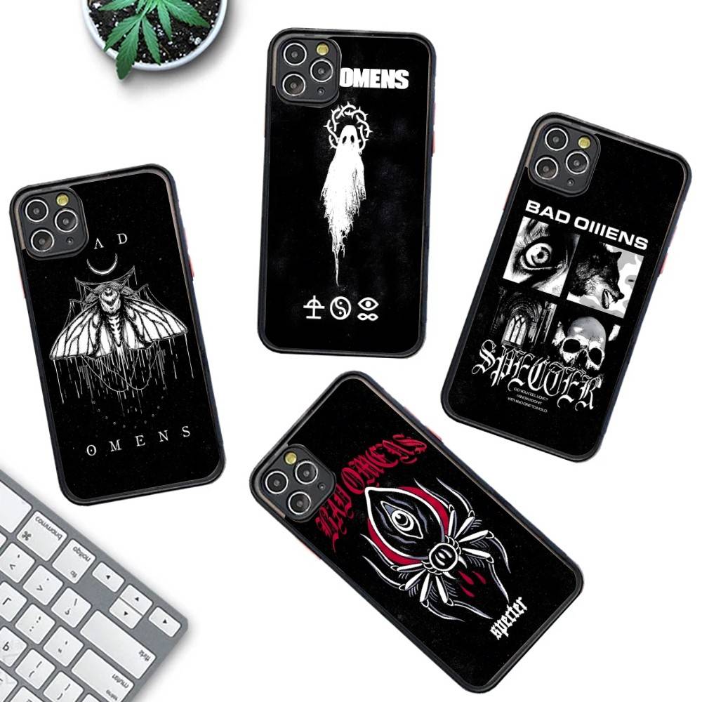 Чехол для телефона музыкальной группы Bad Omens для iPhone 16e 16 15 14 13 12 11 Pro Max X XS Max Plus Матовый Прозрачный