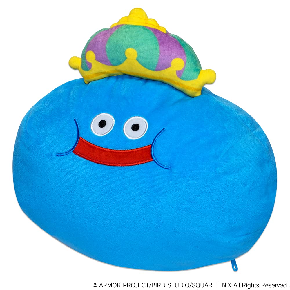 Dragon Quest Travel Plush Neck Pillow King Slime